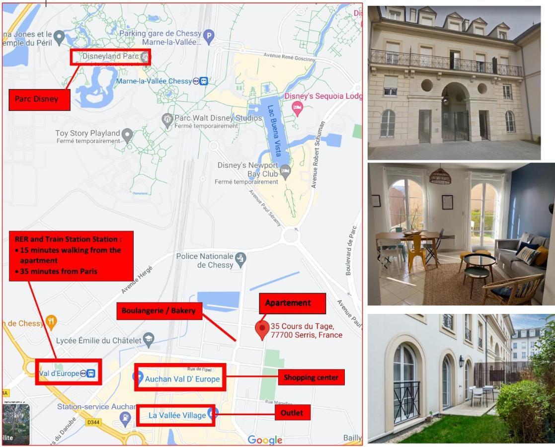 Apartment 2 Bedroomed Near Disneyland Paris With Garden Parking At 塞里斯 外观 照片